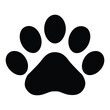 © MdAkram - Cat paw Silhouette, Vector, Icon, Logo, White Background.