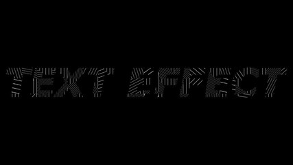 Fototapete - 3D rendering text with screen effects of technological failures. vector editable text effect template