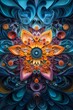 © thurdsak - Vibrant floral design with colorful patterns.