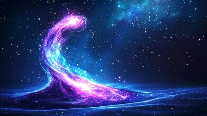 Wall Mural - cosmic swirl of vibrant colors in deep space