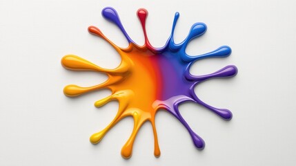 Poster - Dynamic color splash art creation studio visual art creative environment close-up view abstract concept