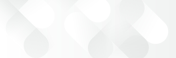 Wall Mural - abstract white geometric banner design background.