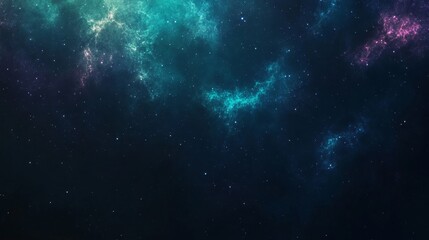 Wall Mural - Galaxy Background, with Stars and colorful Nebula Clouds. Outer Space Astronomy image showing an Interstellar Celestial view of the Cosmos 