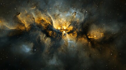 Wall Mural - Galaxy Background, with Stars and colorful Nebula Clouds. Outer Space Astronomy image showing an Interstellar Celestial view of the Cosmos 