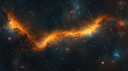 Wall Mural - Galaxy Background, with Stars and colorful Nebula Clouds. Outer Space Astronomy image showing an Interstellar Celestial view of the Cosmos 