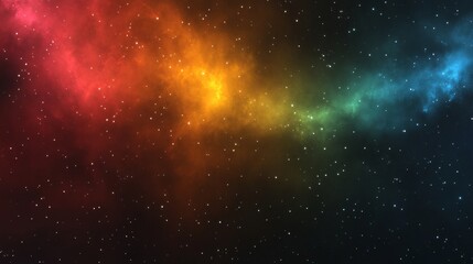 Wall Mural - Galaxy Background, with Stars and colorful Nebula Clouds. Outer Space Astronomy image showing an Interstellar Celestial view of the Cosmos 