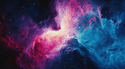 Wall Mural - majestic colorful nebula in deep space a cosmic cloud of gas and dust.