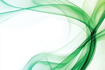 Poster - elegant green abstract wave background for design projects