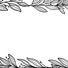  Floral Rectangle Frame Design Illustration