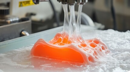 Poster - Plastic vacuum casting machine replicating prototypes in resin
