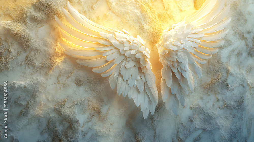 "Pure White Angel Wings Isolated on Transparent Background – Ethereal ...