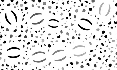 Poster - Abstract seamless pattern with brackets symbols. Creative leopard backdrop. Illustration on transparent background
