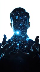 Poster - A person grasping a shining item