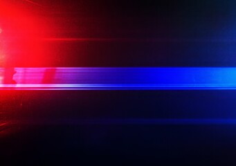 Aufkleber - a blue and red stripe is shown on a black background. a beautiful lens flare with glowing light and 