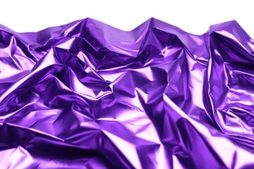 Poster - A close-up shot of a shiny purple fabric with intricate patterns and texture