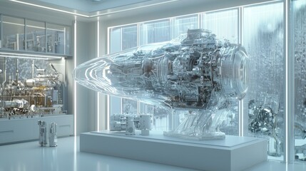 the scene is set in a futuristic science fiction environment with a generic background, located insi