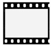 © goku4501 - Film strips mockup templates of old retro film frame with shadow on background. Video or movie film vintage analog cinema, photograph camera film strip. Trendy editable camera roll social stories