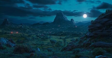 Wall Mural - a futuristic metropolis situated on an extraterrestrial planet forms a breathtaking sci-fi backdrop