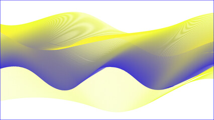 Wall Mural -  Abstract white background, concept technology, digital, music, science. Futuristic abstract wave dot particle background isolate,