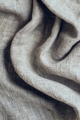 Poster - A detailed view of textured linen fibers, suitable for textile or craft use