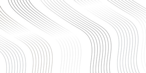 Fototapete - Curve wave seamless pattern line texture. abstract white and gray vector wave elegant striped diagonal line technology concept web texture background. geometric modern or simple minimal line vector.