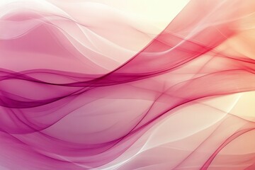 Aufkleber - Soft flowing waves in shades of pink and purple create an ethereal backdrop for creative projects and digital designs