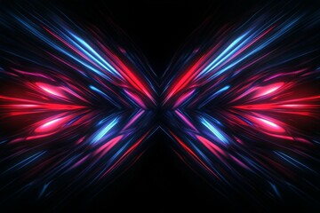 Leinwandbilder - neon light patterns create dynamic visual effects in a dark setting