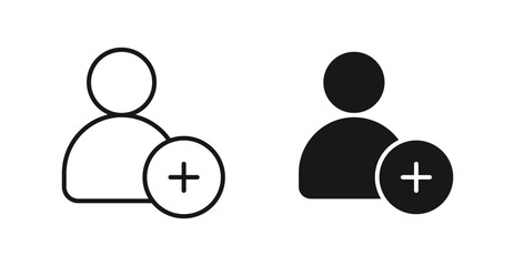 Poster - Following vector icon set in black color.