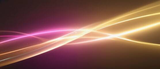 Poster - Colorful light waves intertwining in a vibrant display during a digital art showcase at a modern gallery