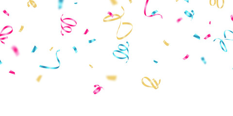 Wall Mural - confetti background stunning colors that zigzag down for the celebration. festive decoration vector 
