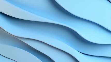 Wall Mural - Abstract light blue wavy background