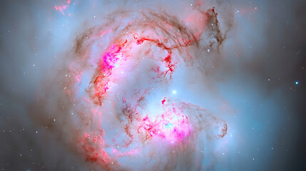 Poster - Exploring celestial wonders outer space astronomical image cosmic environment wide angle galactic phenomena