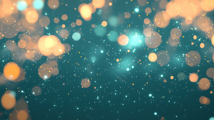 Poster - Dynamic sparkling bokeh effect studio digital art abstract close-up visual creativity