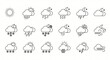© Aquib - set of weather icons vector abstract illustration