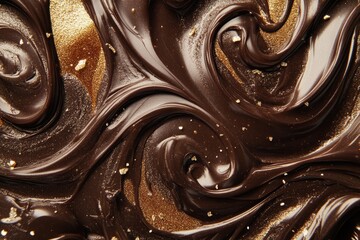 Poster - A close-up shot of a delicious-looking chocolate cake