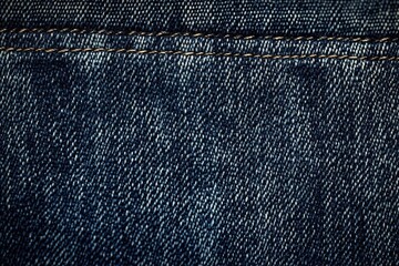 Aufkleber - a close-up shot of a pair of worn out jeans, perfect for depicting everyday life or used as a prop i