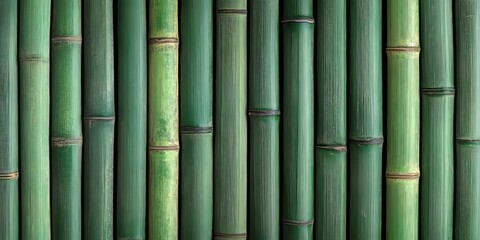 Green Bamboo Texture, Seamless Pattern Wallpaper, Lush Bamboo Background, Zen Garden Wall Panel