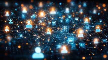 Poster - Global network of interconnected users