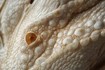Aufkleber - Unique close-up of a textured reptile skin revealing intricate patterns and details in natural light