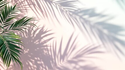 palm tree shadows overlays. 4k Video. generated with AI