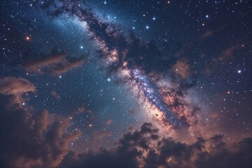 Wall Mural - night sky: a universe filled with stars, nebulae, and galaxies