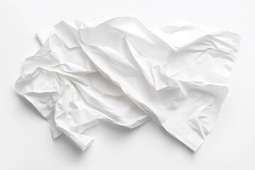Poster - White creased paper texture abstract background design image art fold grey clean style light sheet
