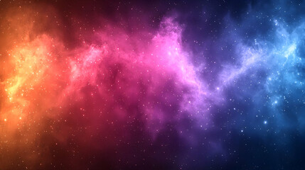 Wall Mural - cosmic nebula with vibrant color gradient