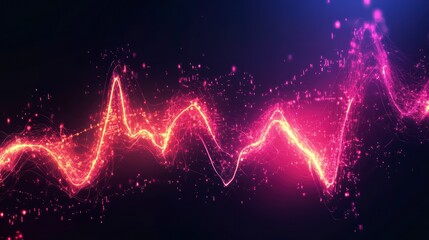Poster - electric pulse: a visually striking depiction of an electric pulse, pulsating with energy, rendered 