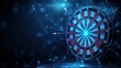 © zeitgenstd - Digital Dartboard: Precision & Strategy in a Futuristic Setting