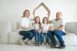 © millaf (Nemchinova) - Family together. Housing, relocation, real estate and insurance concept