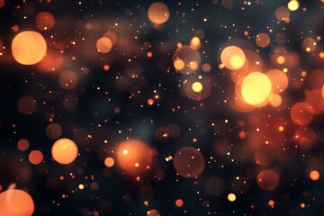 Aufkleber - Vivid particles swirling in vibrant colors against a dark background, creating an enchanting visual experience