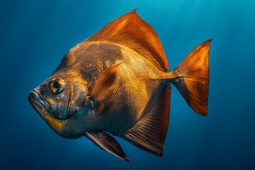 Poster - Colorful fish swimming gracefully through clear ocean waters at a coral reef during daylight hours