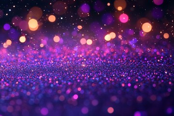 Fototapete - Colorful sparkles create a vibrant, dreamy backdrop for artistic expression and celebration