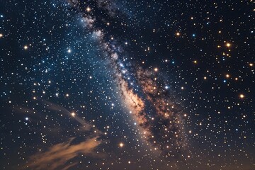 Wall Mural - cosmic dance of twinkling stars in a starlit night